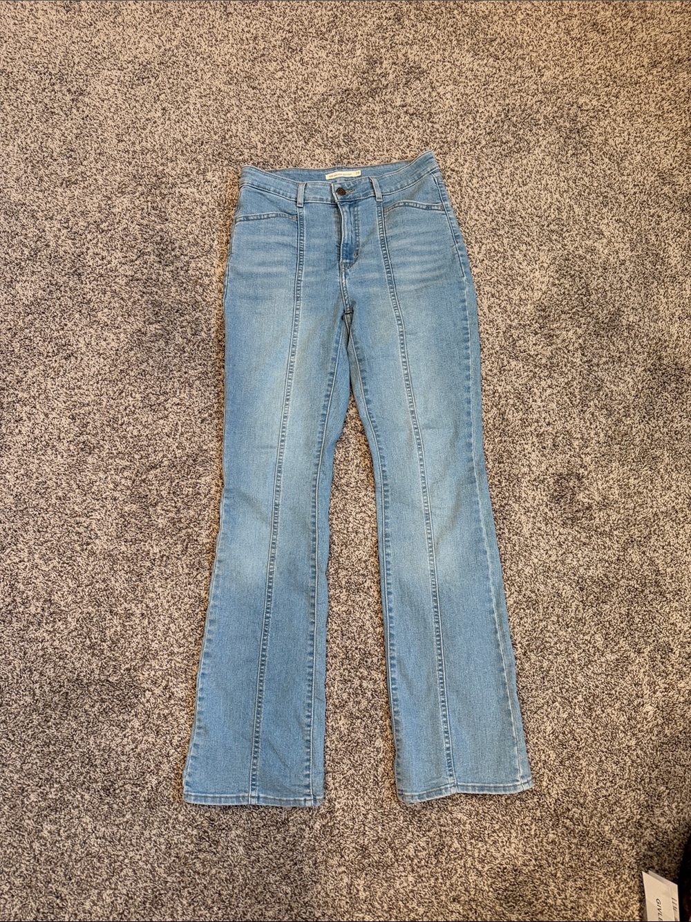 Levi's Light Blue High-Rise Flare Jeans